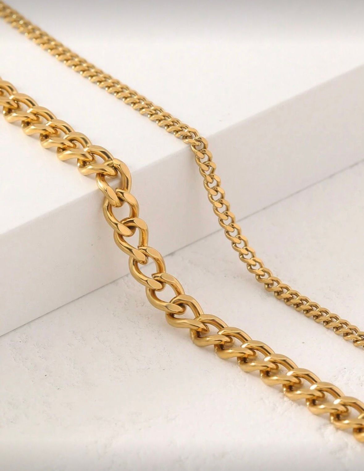 Gold DuoLayer Minimal Anklet