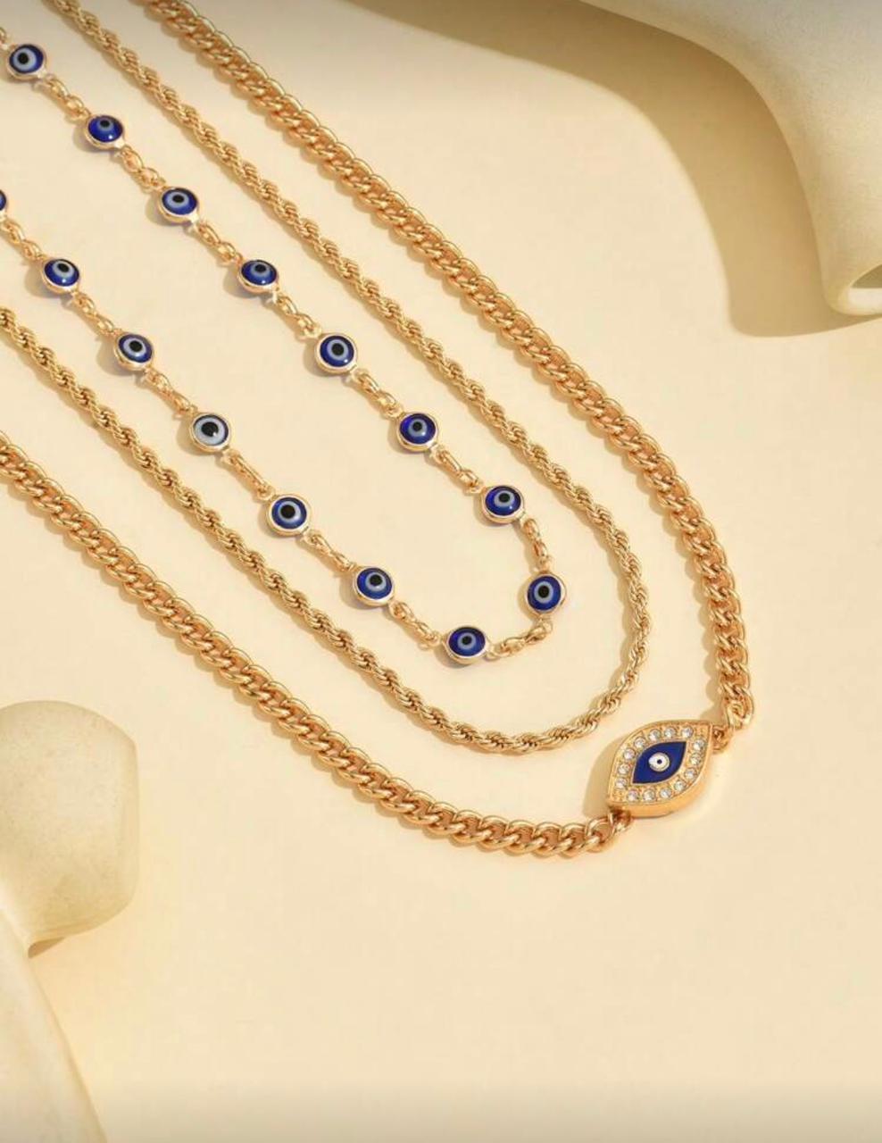 Evil Eye Layered Necklace