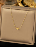 Minimal Heart Pendant Necklace
