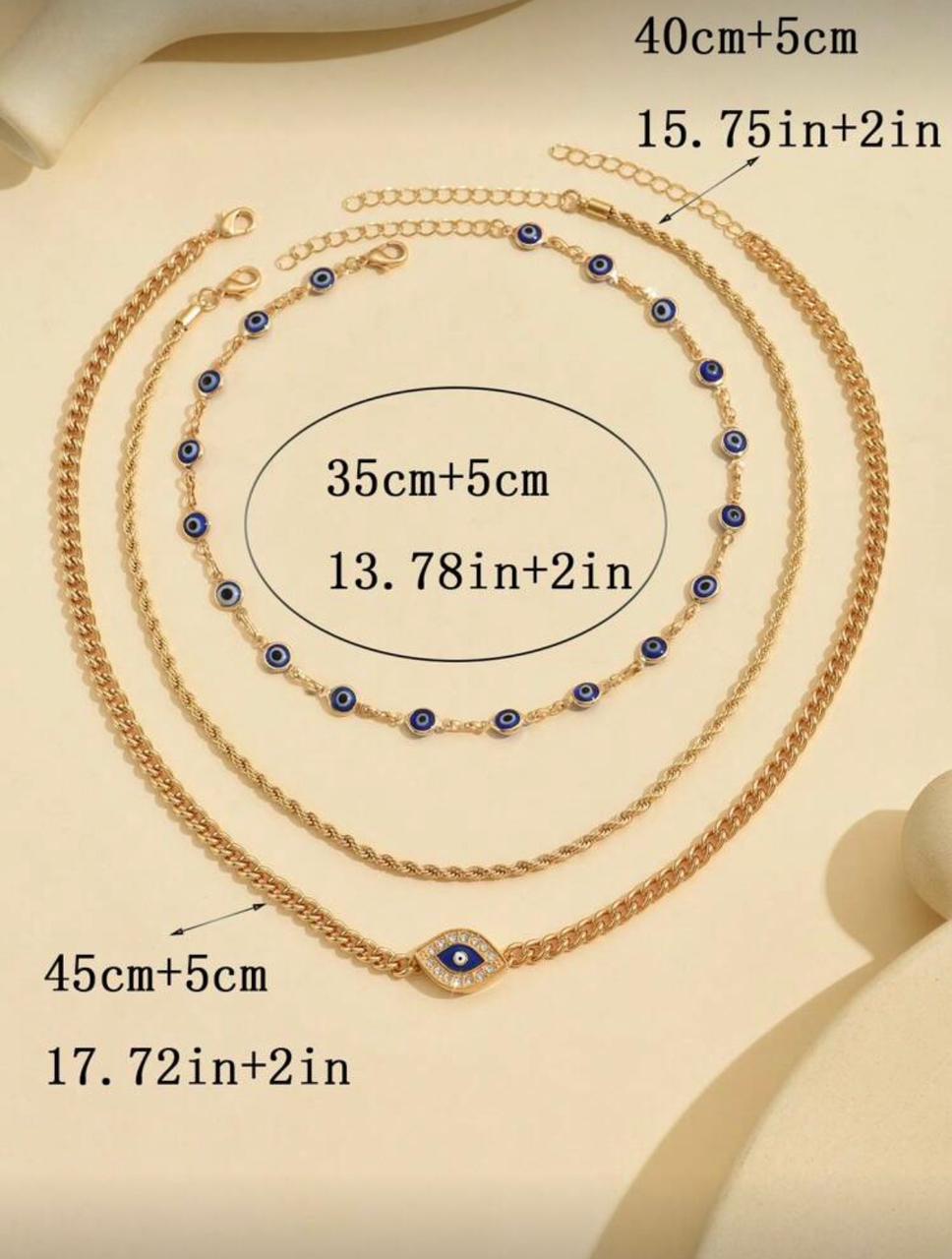 Evil Eye Layered Necklace