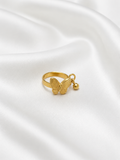 Butterfly charm ring