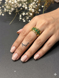 Emerald Link Gold Ring