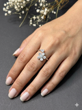Crystal Flower Ring