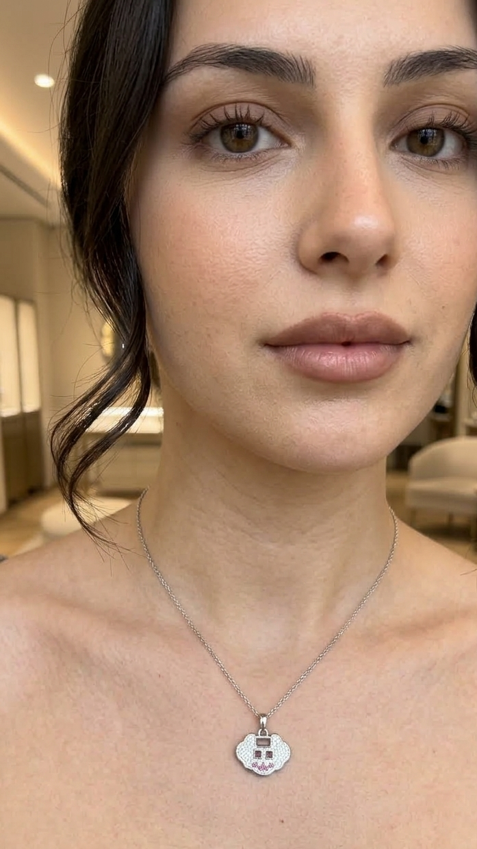 Sweet Cloud Crystal Pendant Necklace