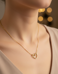 Open heart necklace