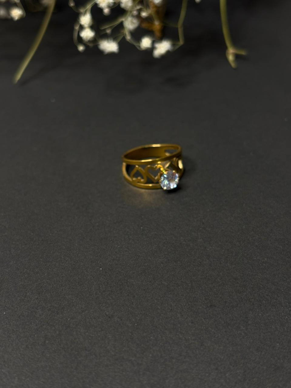 Sweetheart Solitaire Ring