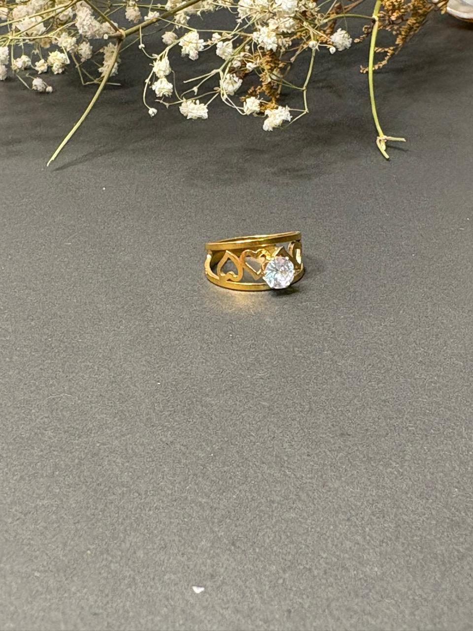 Sweetheart Solitaire Ring