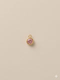 Petal Pink Solitaire Charm