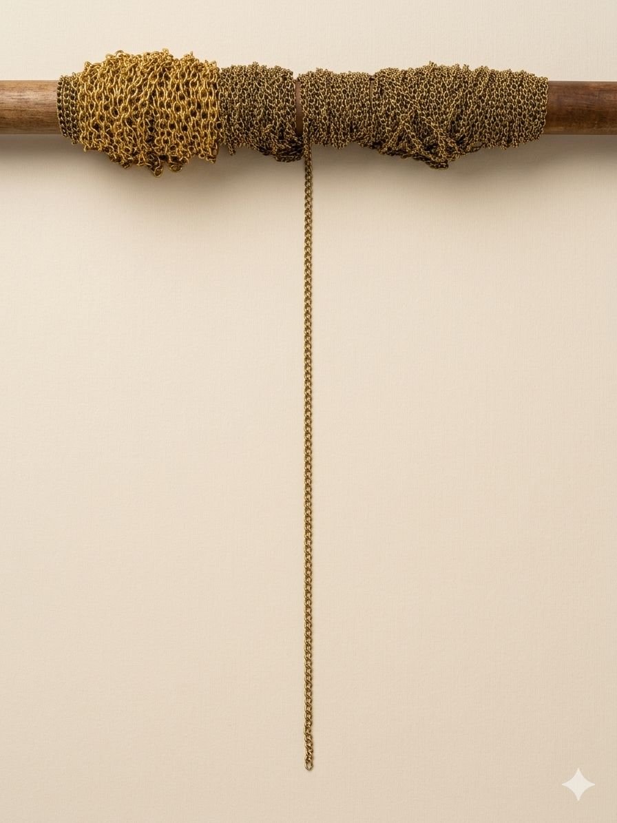 Golden Charm Holder Chain (Bracelet Base Chain)