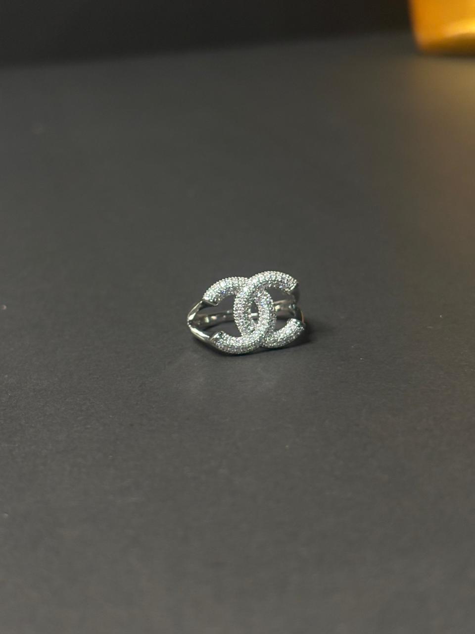 Luxe Double Logo Ring