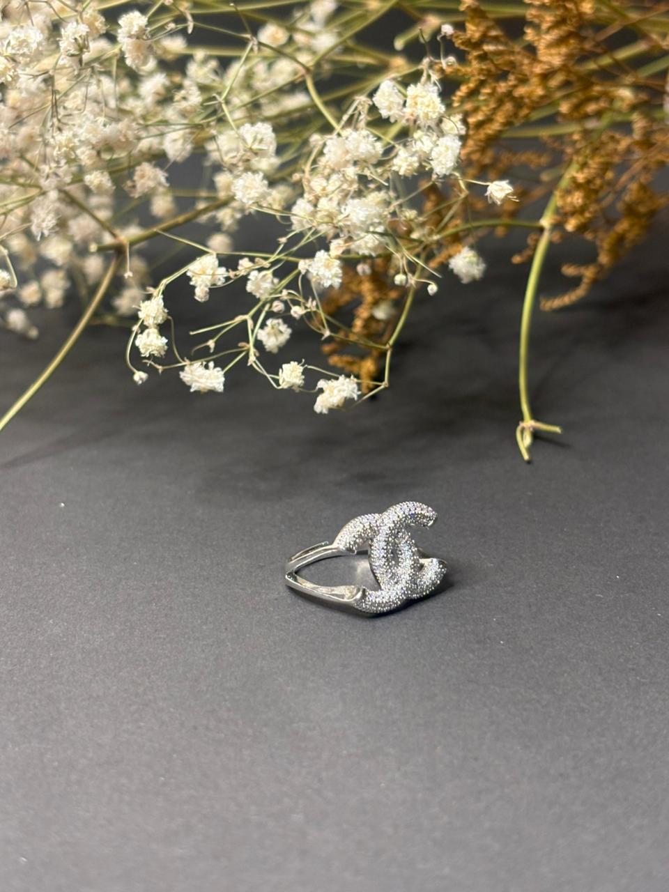 Luxe Double Logo Ring