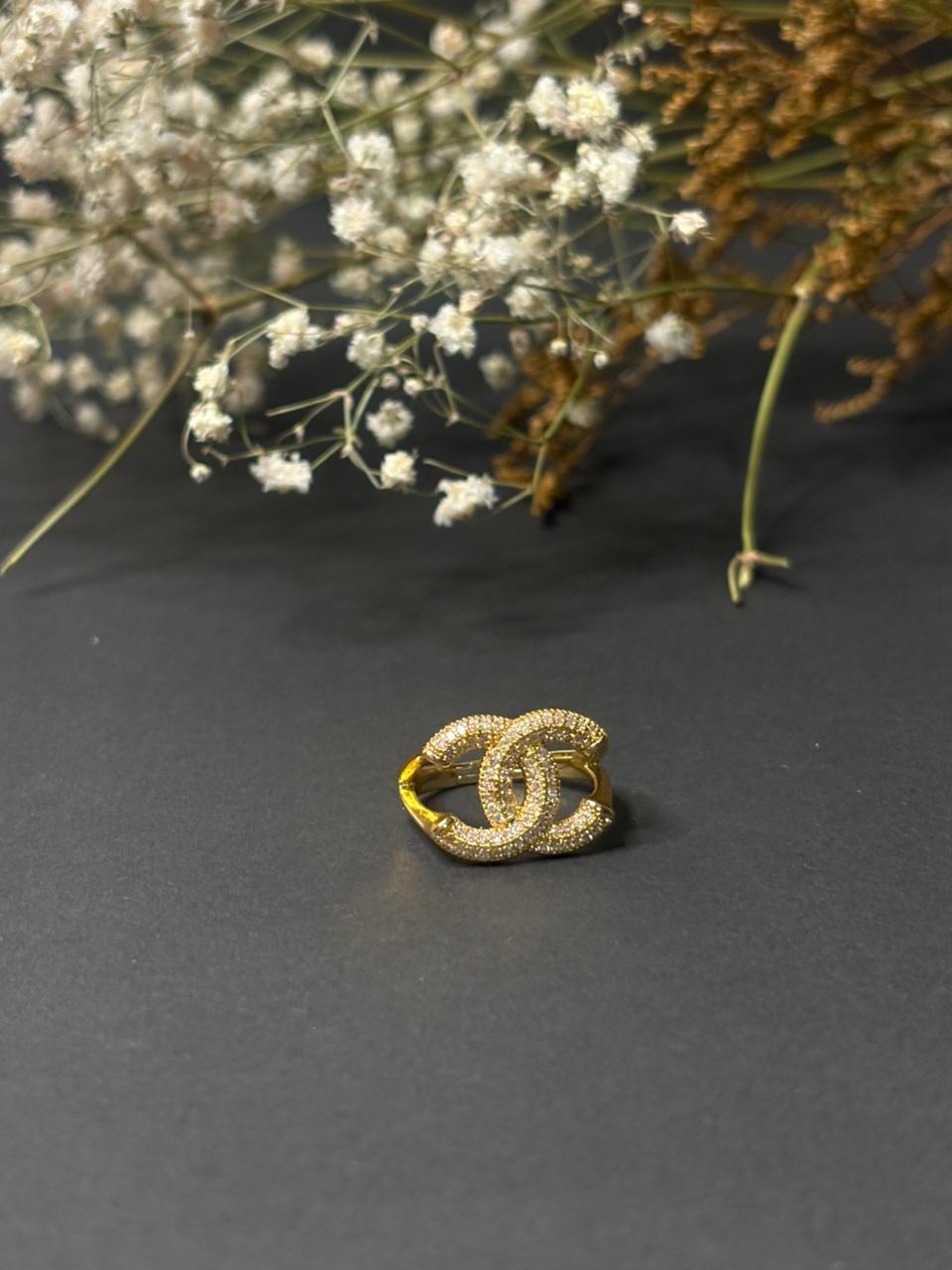 Luxe Double Logo Ring