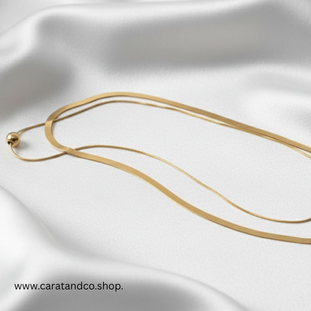 Golden Layered Chain Necklace