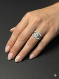 Luxe Double Logo Ring