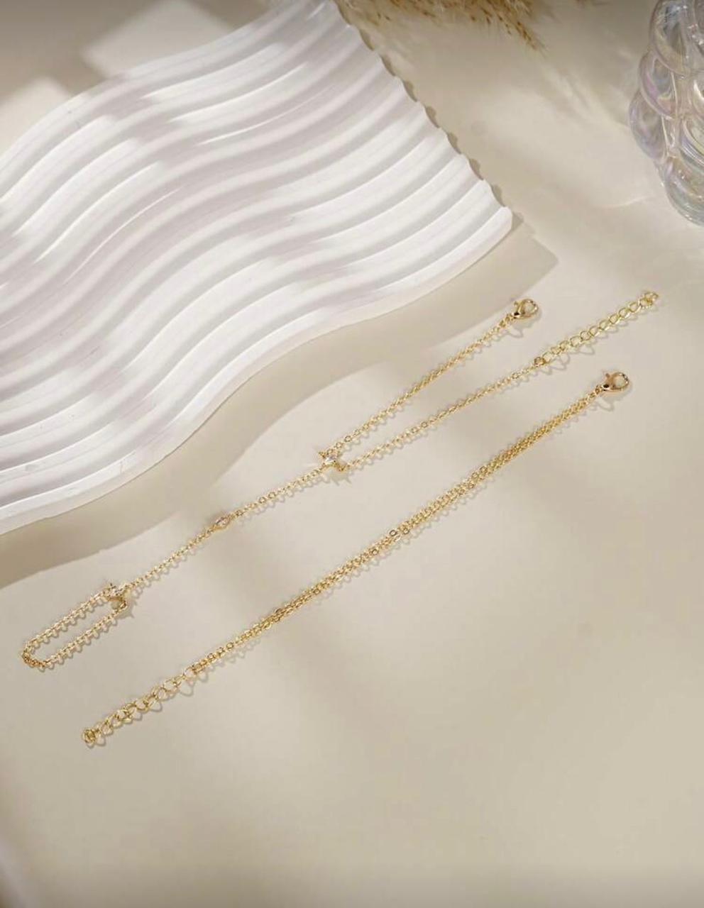 Crystal Chain Finger Ring