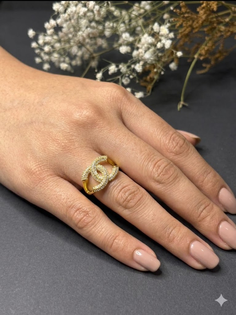 Luxe Double Logo Ring