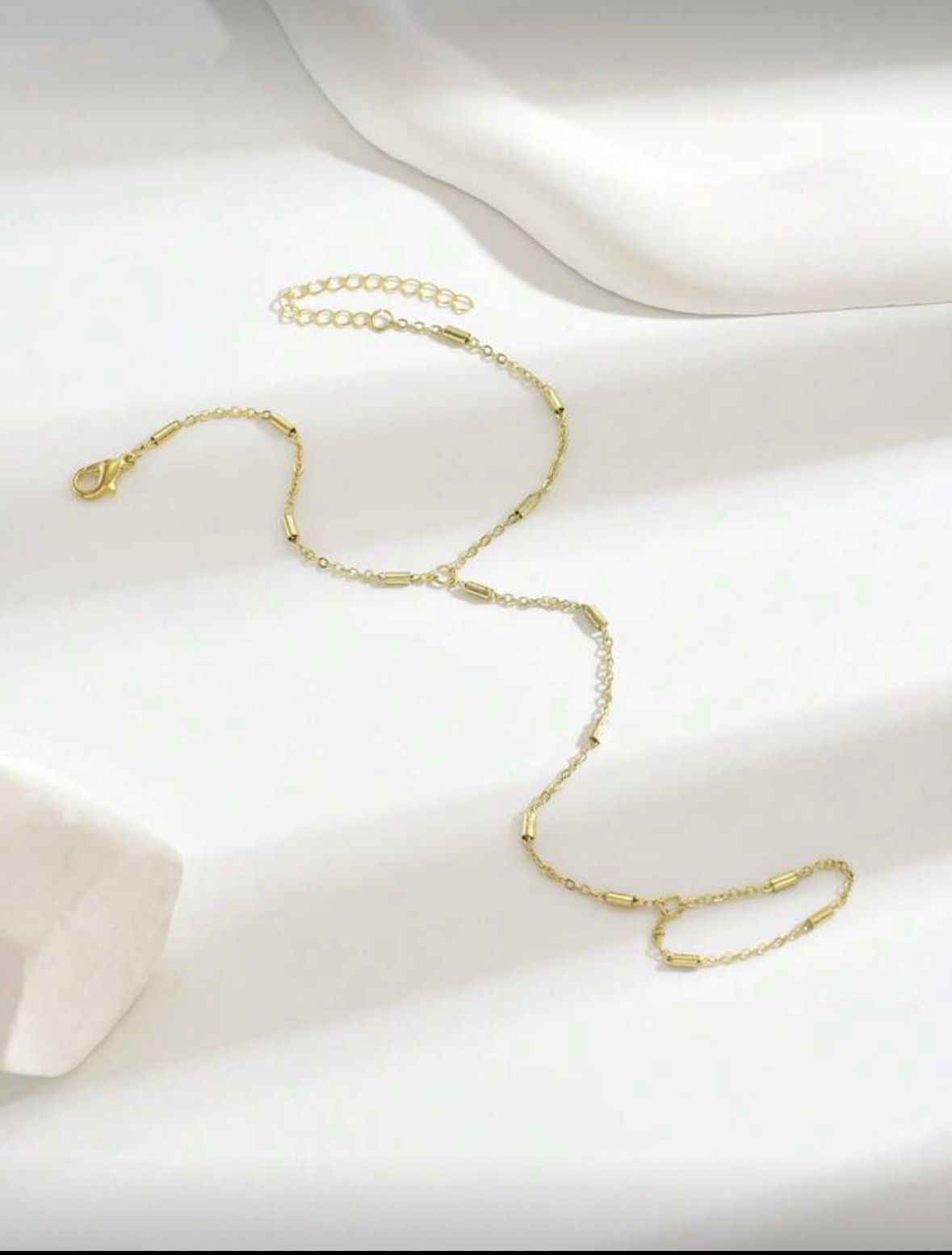 Elegant Chain Ring Bracelet