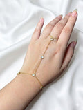 Crystal Hand Chain Ring Bracelet
