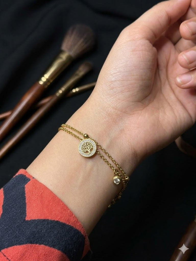 Aura Tree Layered Bracelet