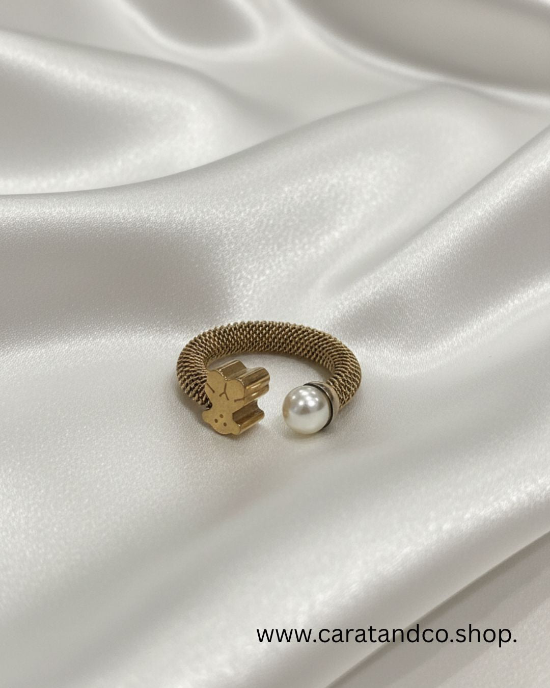 Teddy Pearl Ring