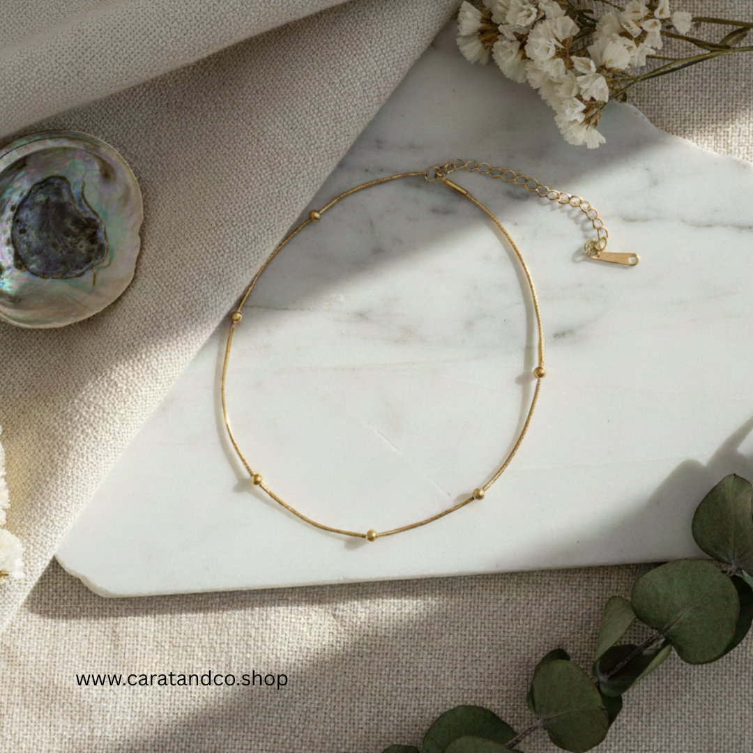 Minimal Gold Bead Bracelet